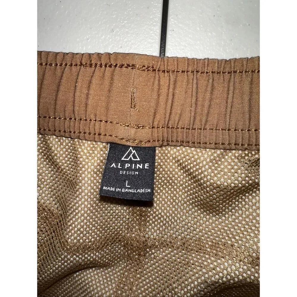 Alpine Design Men’s “Make Waves Water” Swim Shorts – Size Large
